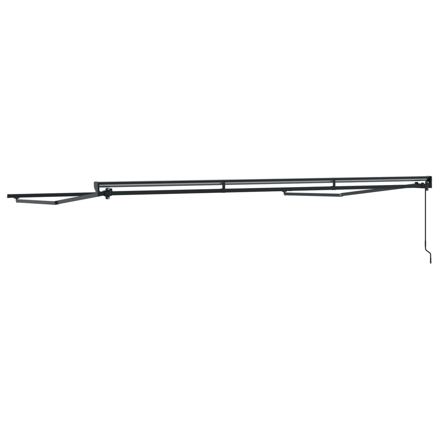 Manual Awning Frame Adjustable Anthracite 4 x 3.5 m Steel