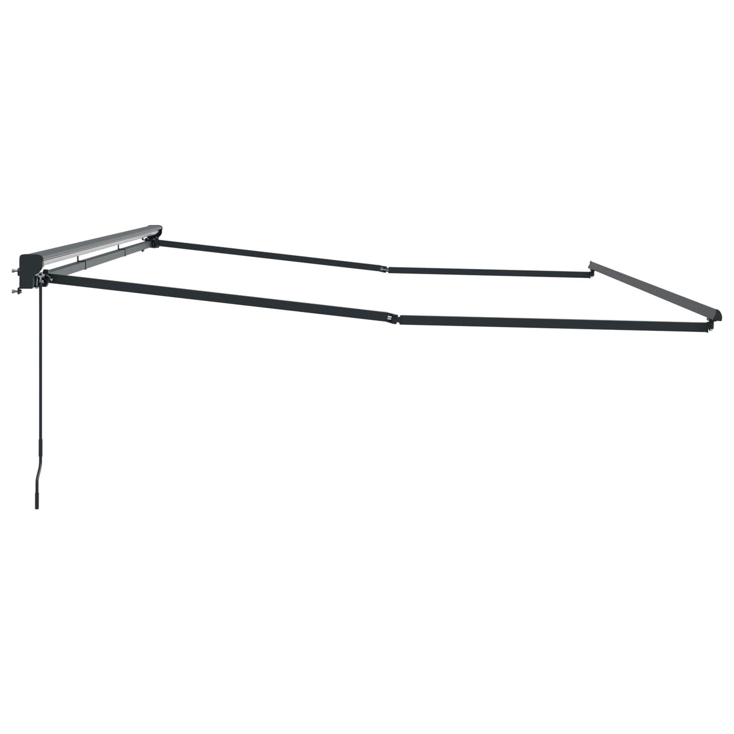 Manual Awning Frame Adjustable Anthracite 4 x 3.5 m Steel