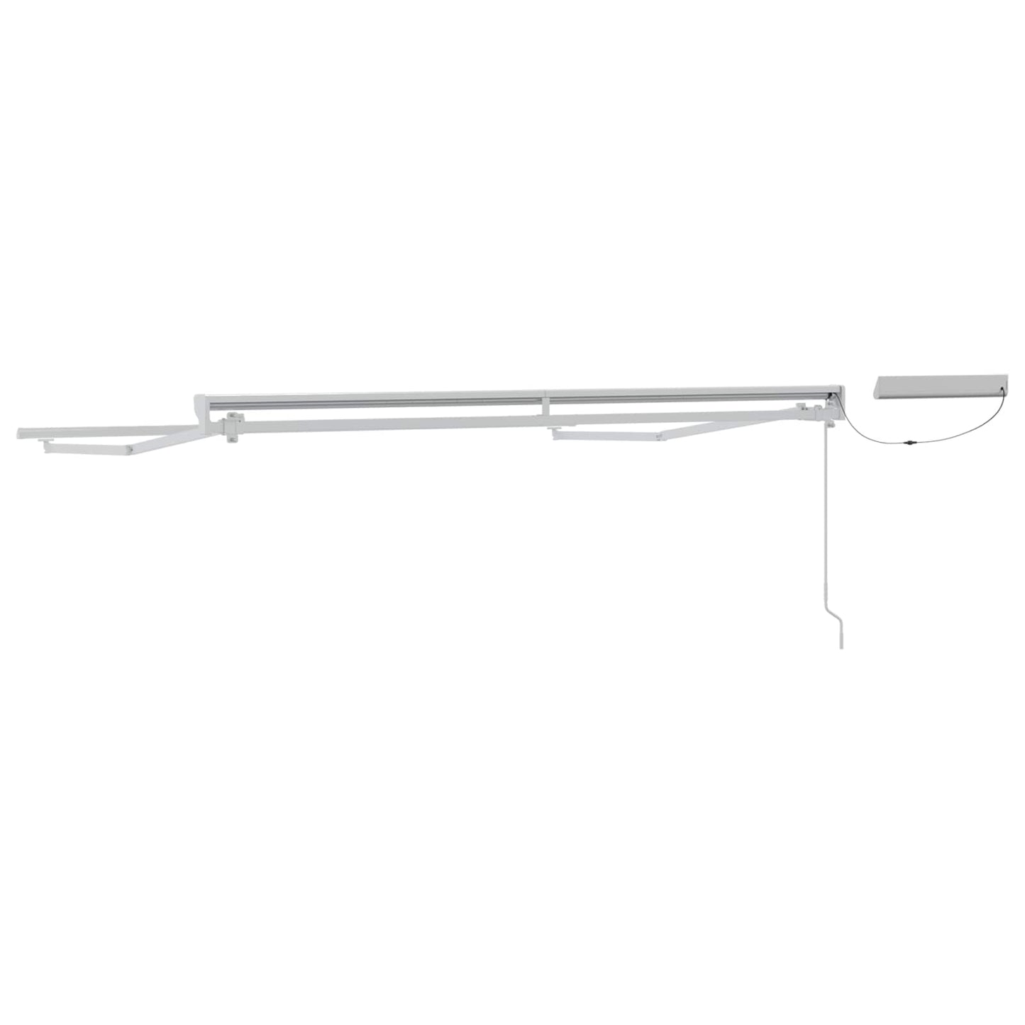 Electric Retractable Awning Frame White 3.5 x 2 m Steel