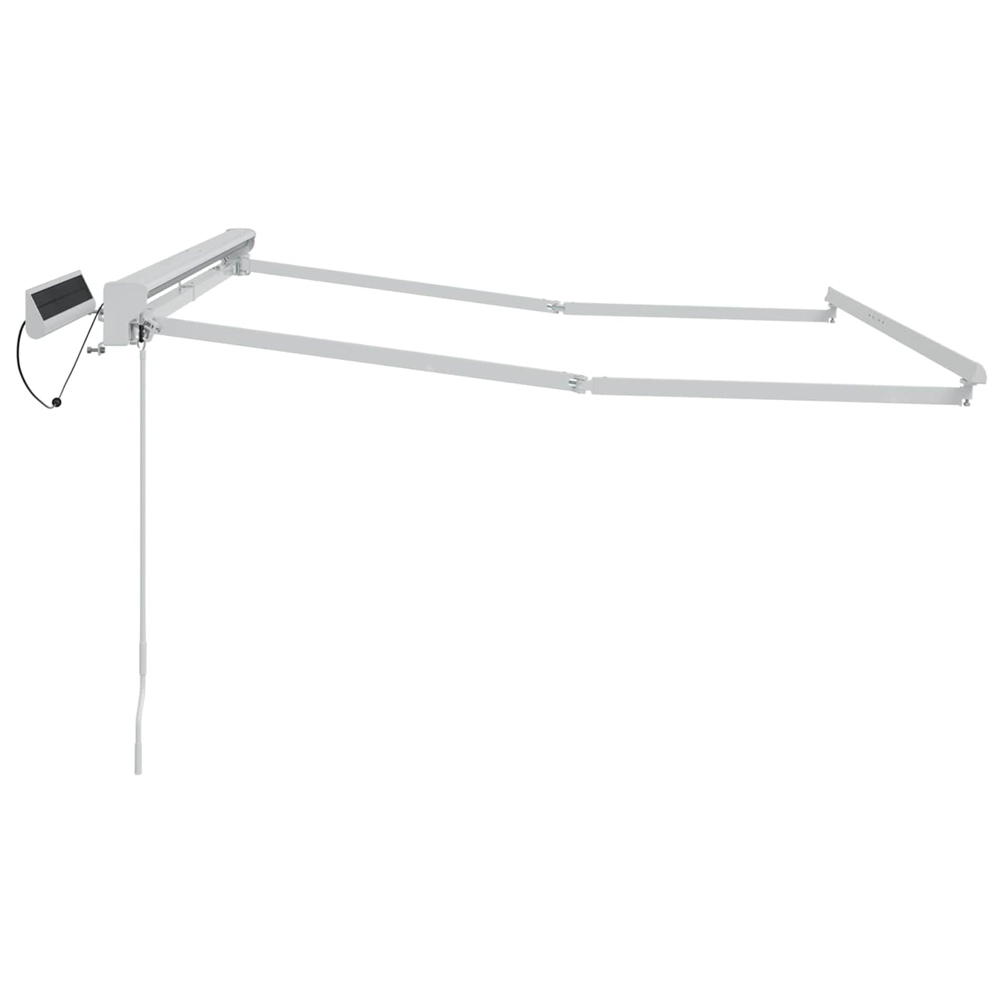 Electric Retractable Awning Frame White 3.5 x 2 m Steel