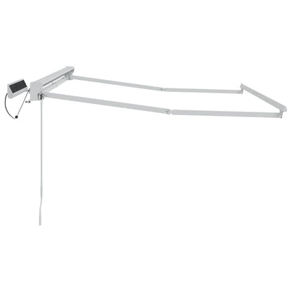 Electric Retractable Awning Frame White 3.5 x 2 m Steel