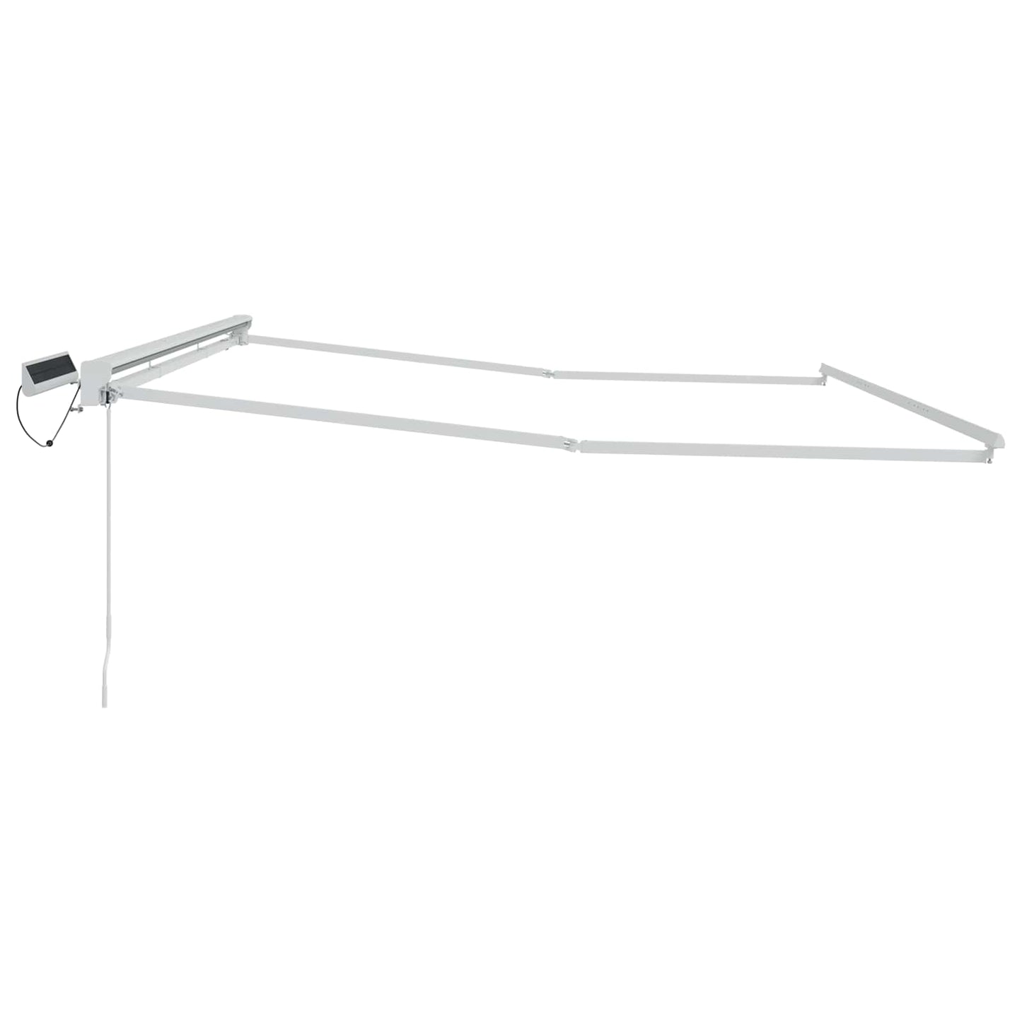 Electric Retractable Awning Frame White 4 x 2 m Steel