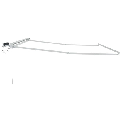 Electric Retractable Awning Frame White 4 x 2 m Steel