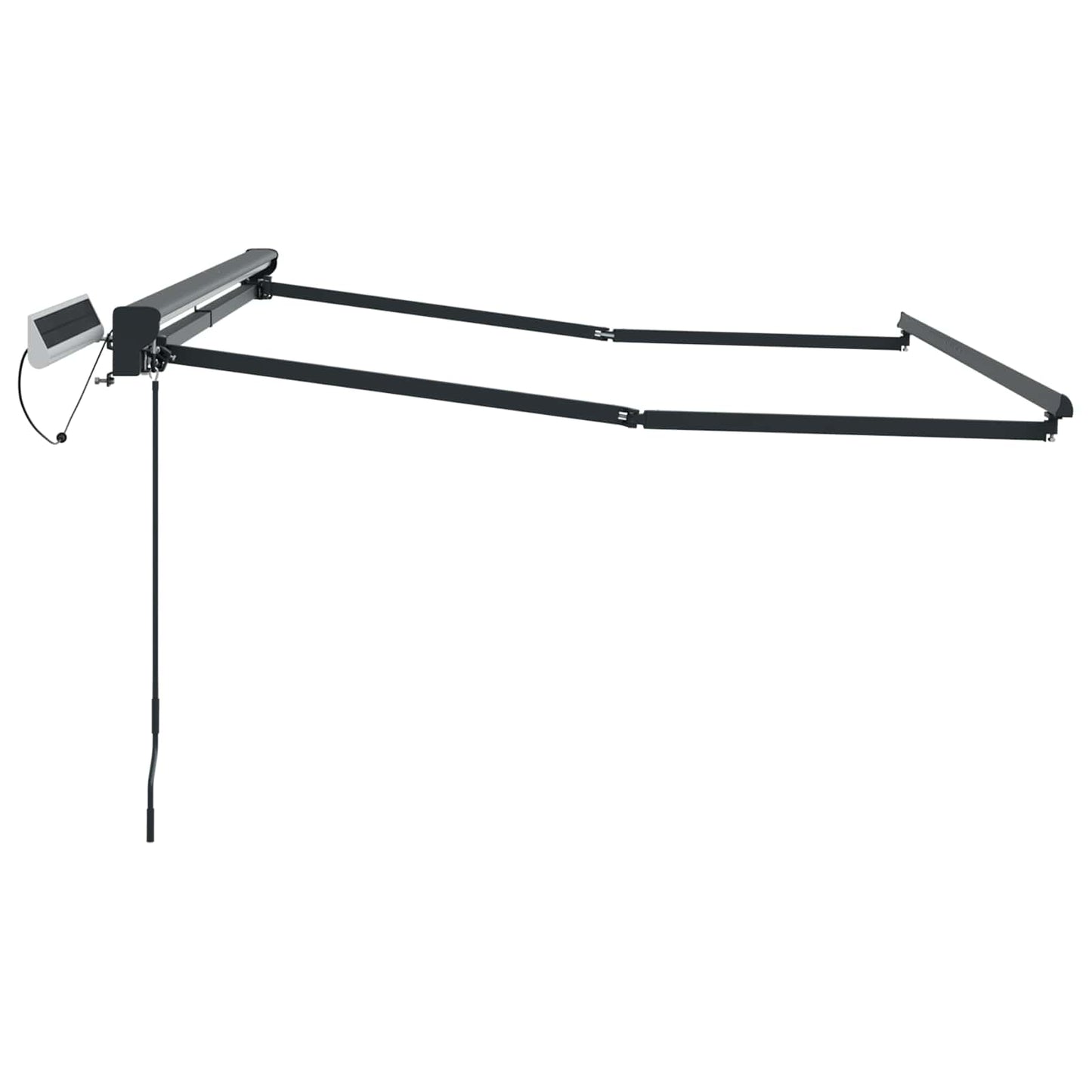 Electric Retractable Awning Frame Anthracite 2.5 x 2 m Steel