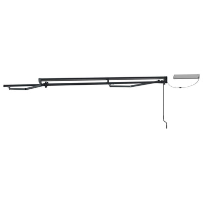 Electric Retractable Awning Frame Anthracite 3.5 x 2.5 m Steel