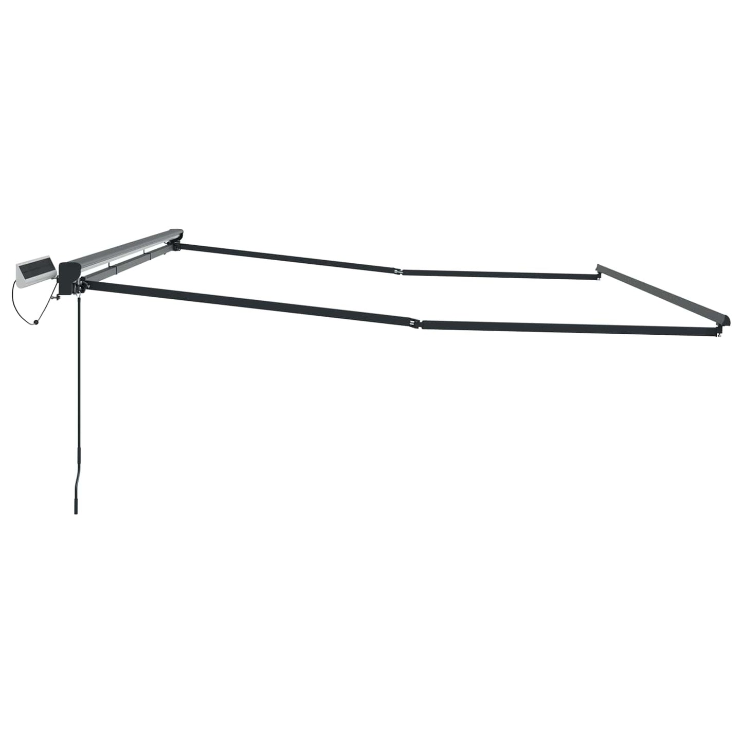 Electric Retractable Awning Frame Anthracite 4 x 3.5 m Steel