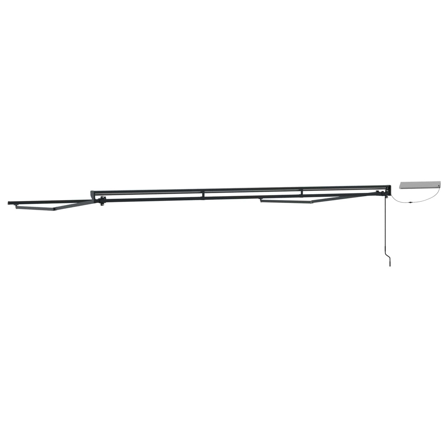 Electric Retractable Awning Frame Anthracite 5 x 3.5 m Steel