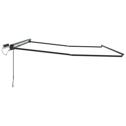 Electric Retractable Awning Frame Anthracite 5 x 3.5 m Steel