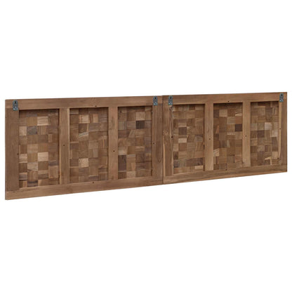 Bed Headboard Natural Solid Teak Wood