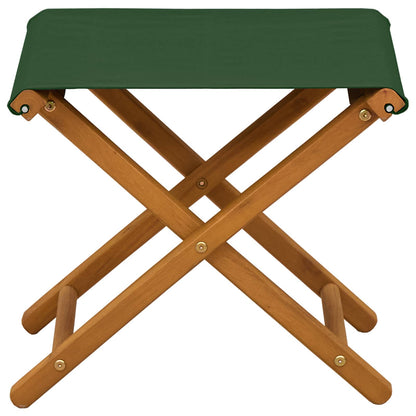 Deck Chair 2 pcs Solid Eucalyptus Wood Green