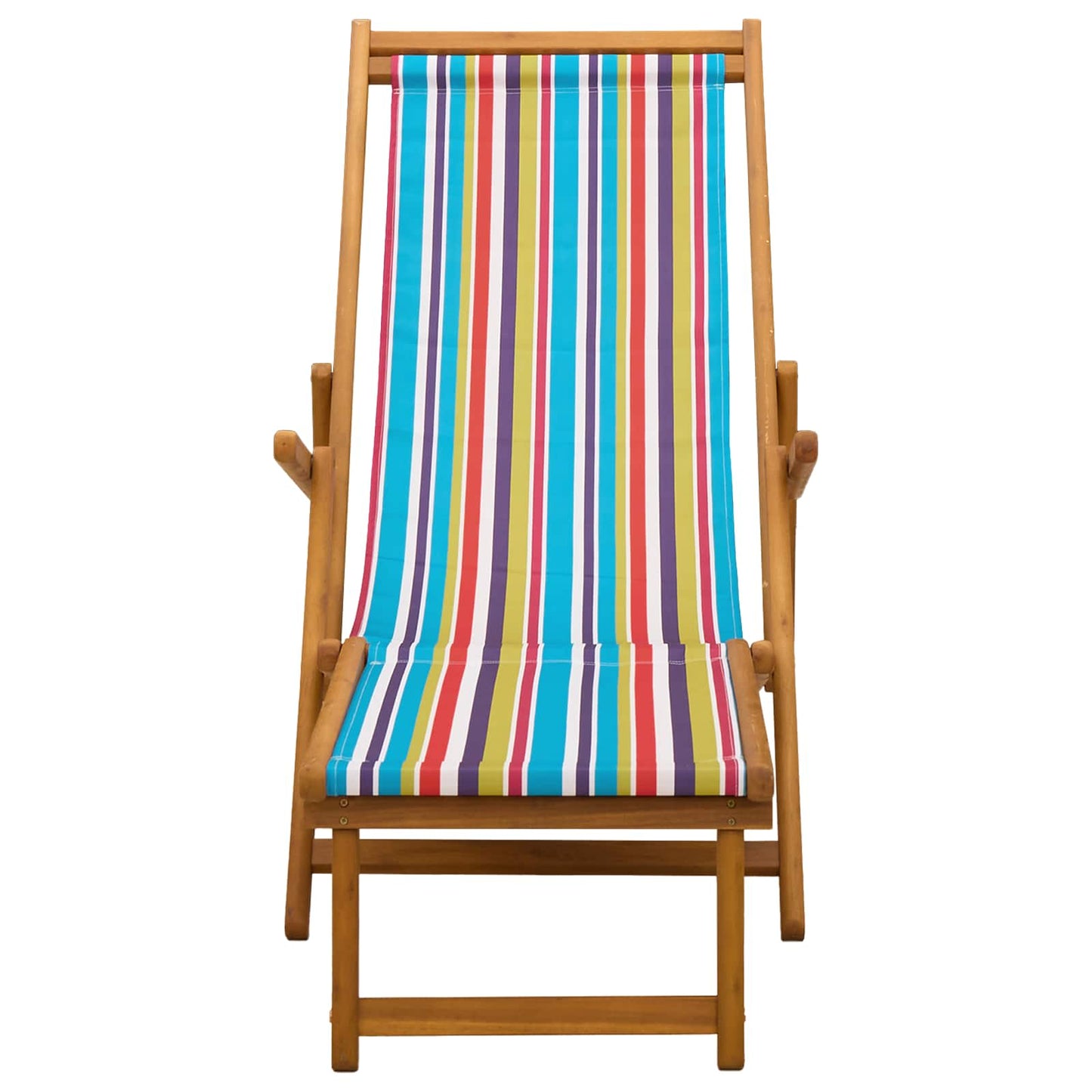Folding Sun Lounger 3 Position Solid Eucalyptus Wood