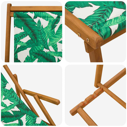 Folding Sun Lounger 3 Position Solid Eucalyptus Wood