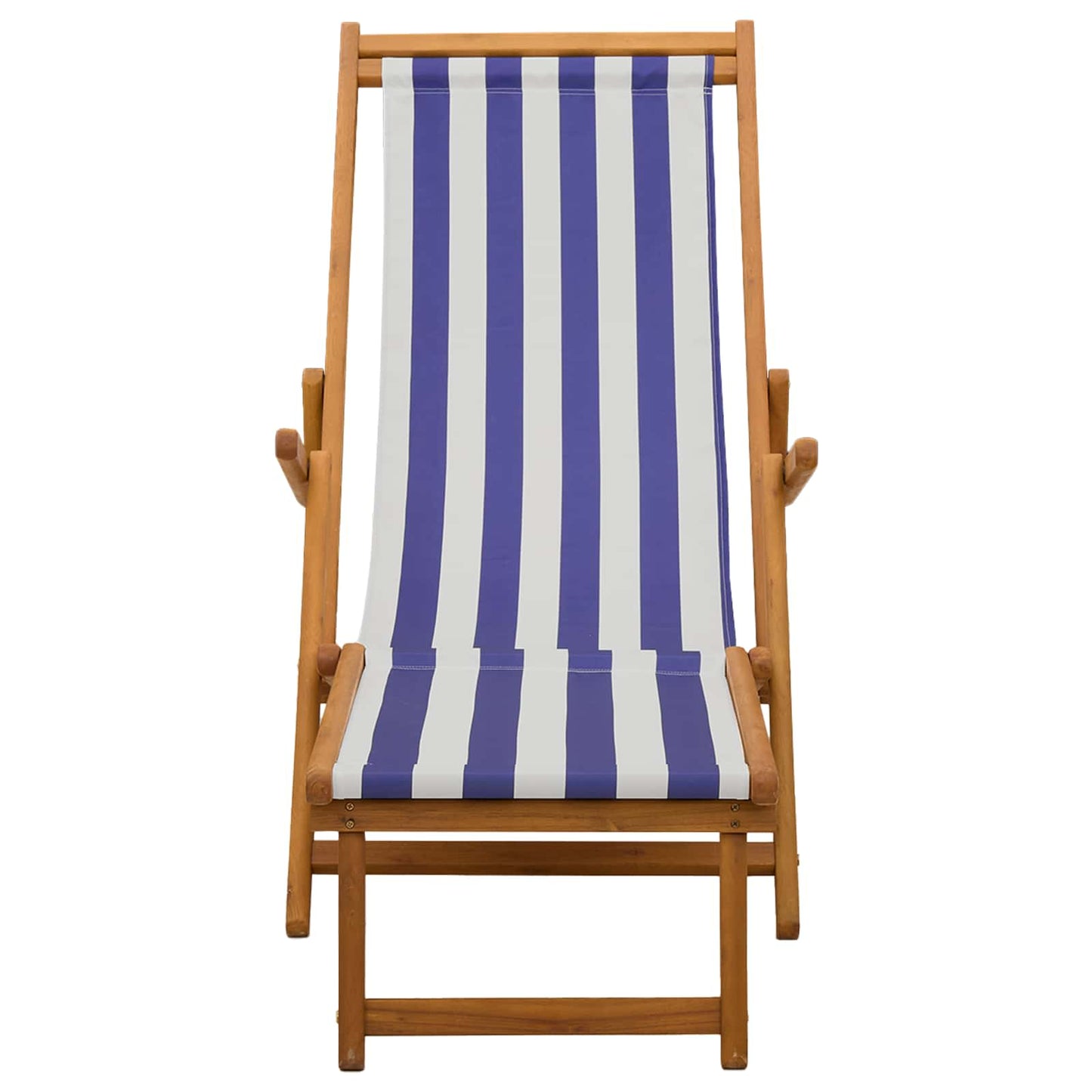 Folding Sun Lounger 3 Position Solid Eucalyptus Wood