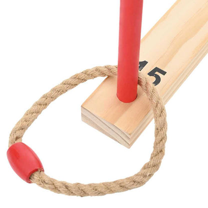 Ring Toss Game Set Multicolour 41 x 41 x 16 cm Solid Pine Wood