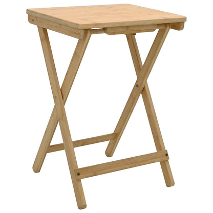 Kitchen Table Folding Natural 15.75 x 11.81 x 21.06 in Bamboo
