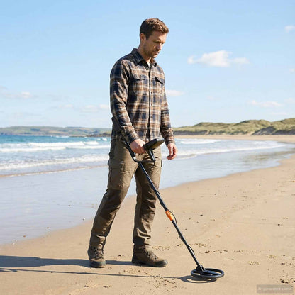Metal Detector with LCD Display 3 Models 19 cm Coil Black