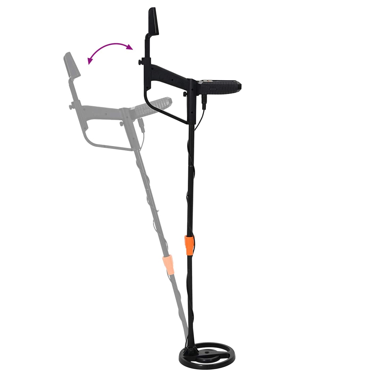 Metal Detector with LCD Display 3 Models 19 cm Coil Black