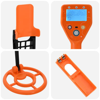 Metal Detector with LCD Display 2 Models 19 cm Coil Yellow