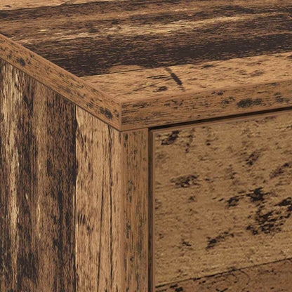 TV Cabinet with LED Old Wood 140 x 34 x 40 cm Engineered Wood