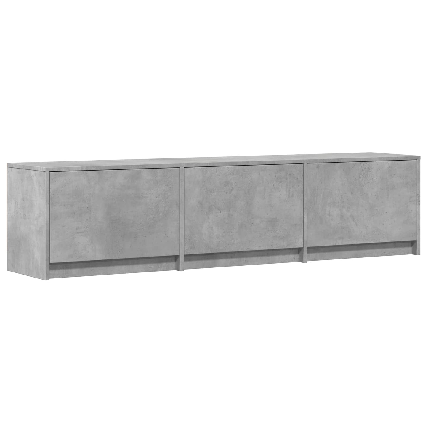 TV Cabinet with LED with LED Concrete Grey 165 x 34 x 40 cm