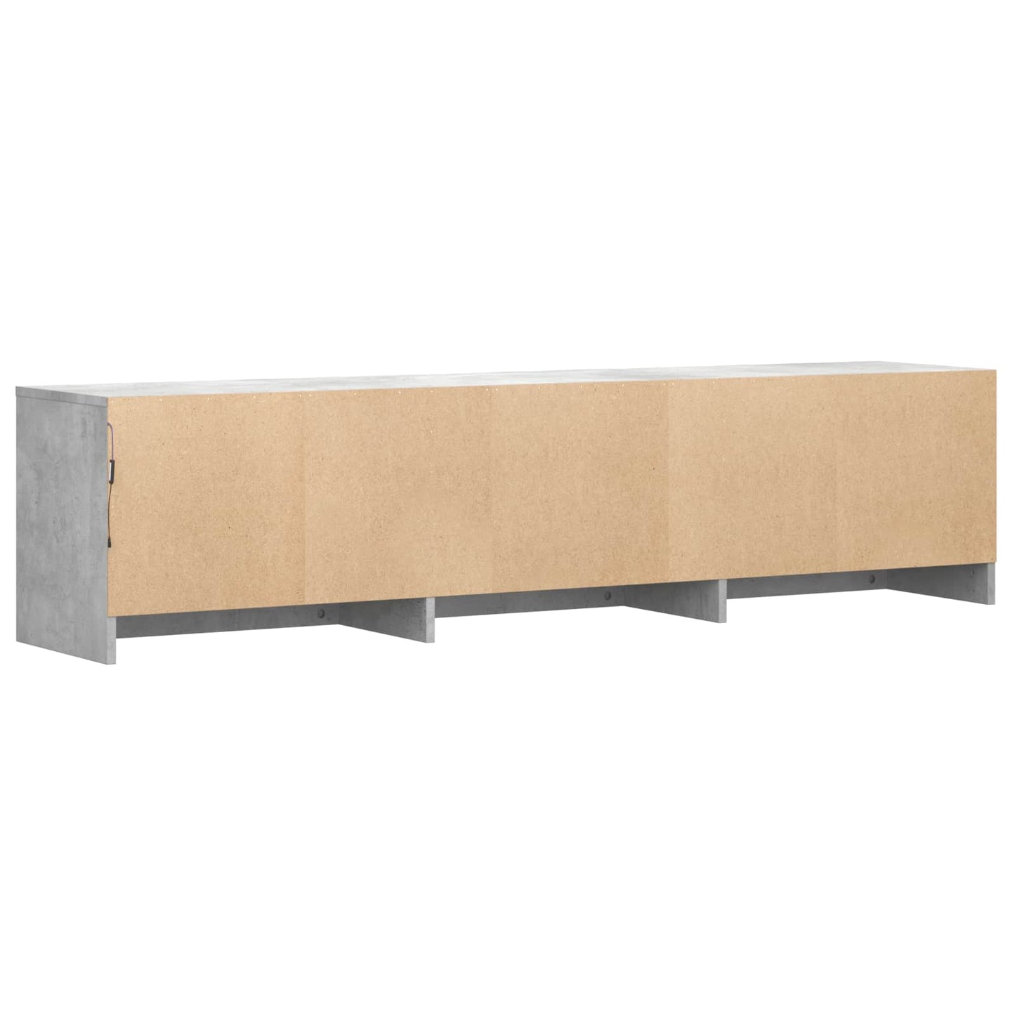 TV Cabinet with LED with LED Concrete Grey 165 x 34 x 40 cm