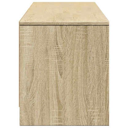 TV Cabinet with LED Sonoma Oak 165 x 34 x 40 cm Engineered Wood