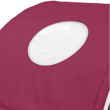 Bed Tunnel 2 pcs Red 211 x 52.5 x 2 cm Polyester