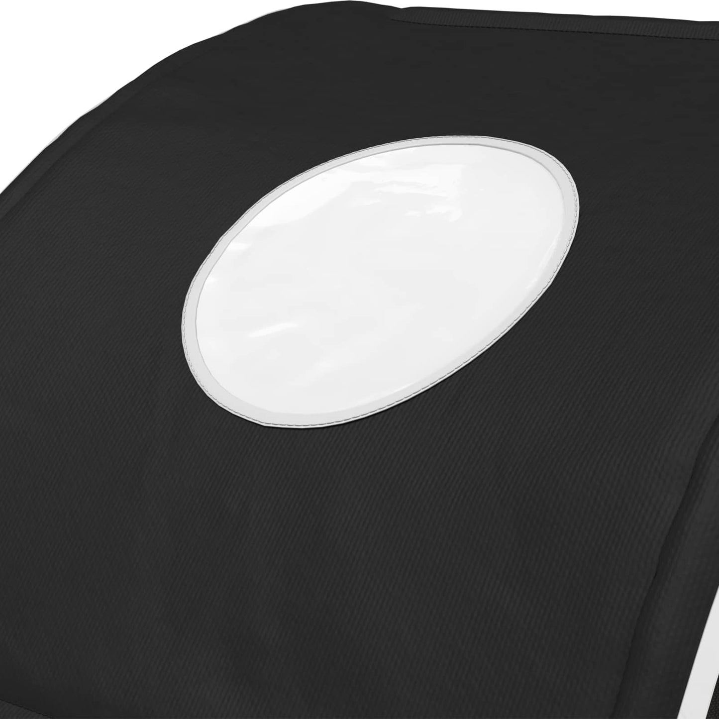 Bed Tunnel 2 pcs Black 211 x 52.5 x 2 cm Polyester