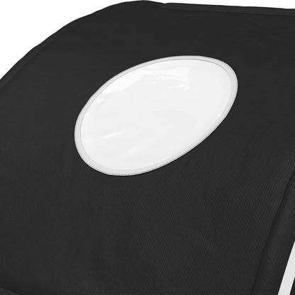 Bed Tunnel 2 pcs Black 211 x 52.5 x 2 cm Polyester