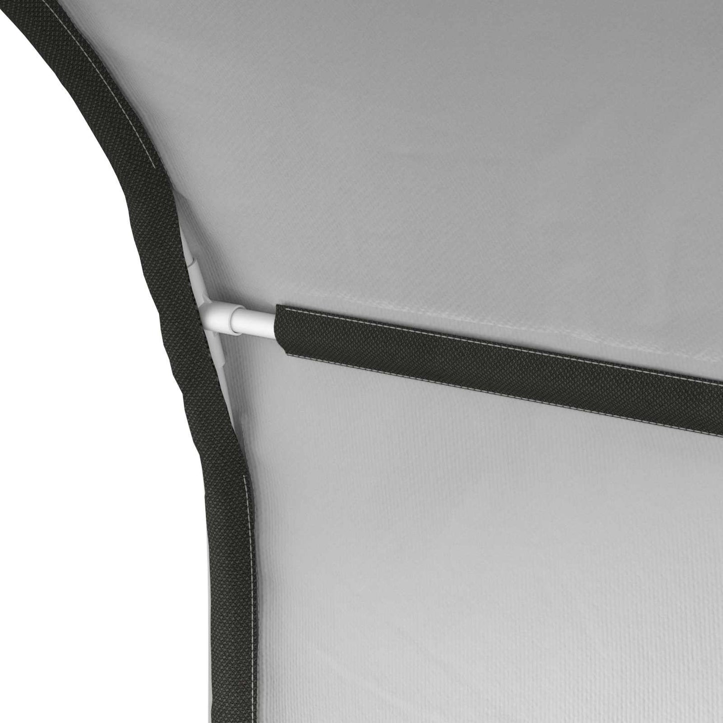 Bed Tunnel 2 pcs White 211 x 52.5 x 2 cm Polyester