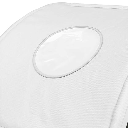 Bed Tunnel 2 pcs White 211 x 52.5 x 2 cm Polyester