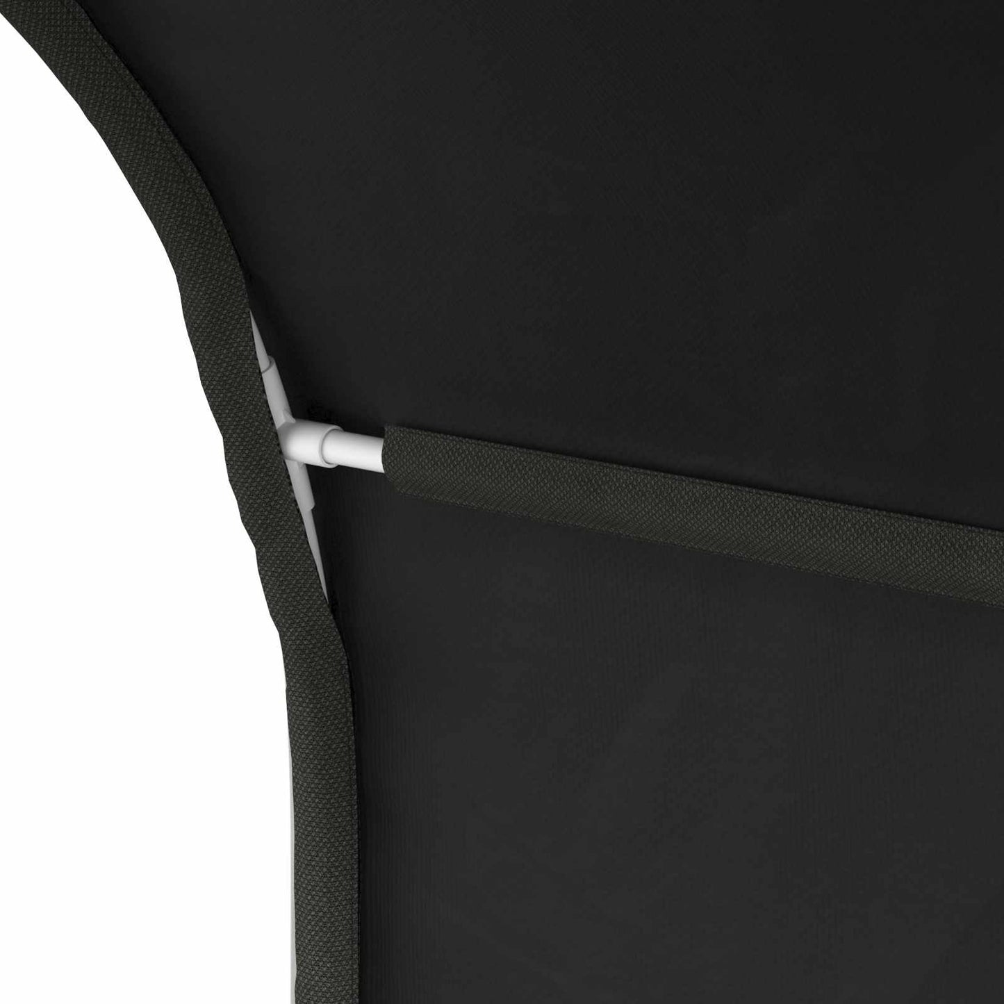 Bed Tunnel 2 pcs Black 211 x 67.5 x 2 cm Polyester