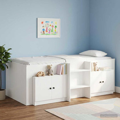 Storage Cabinet for Loft Bed 2 pcs White 66 x 35 x 48 cm