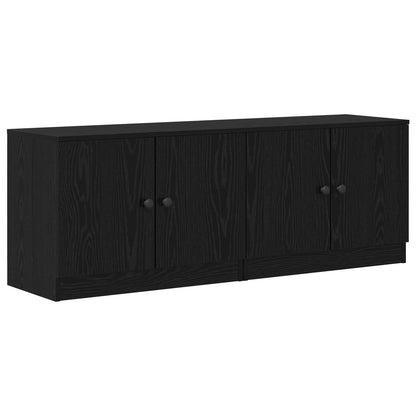 Storage Cabinet for Loft Bed 2 pcs Black Oak 66 x 35 x 48 cm
