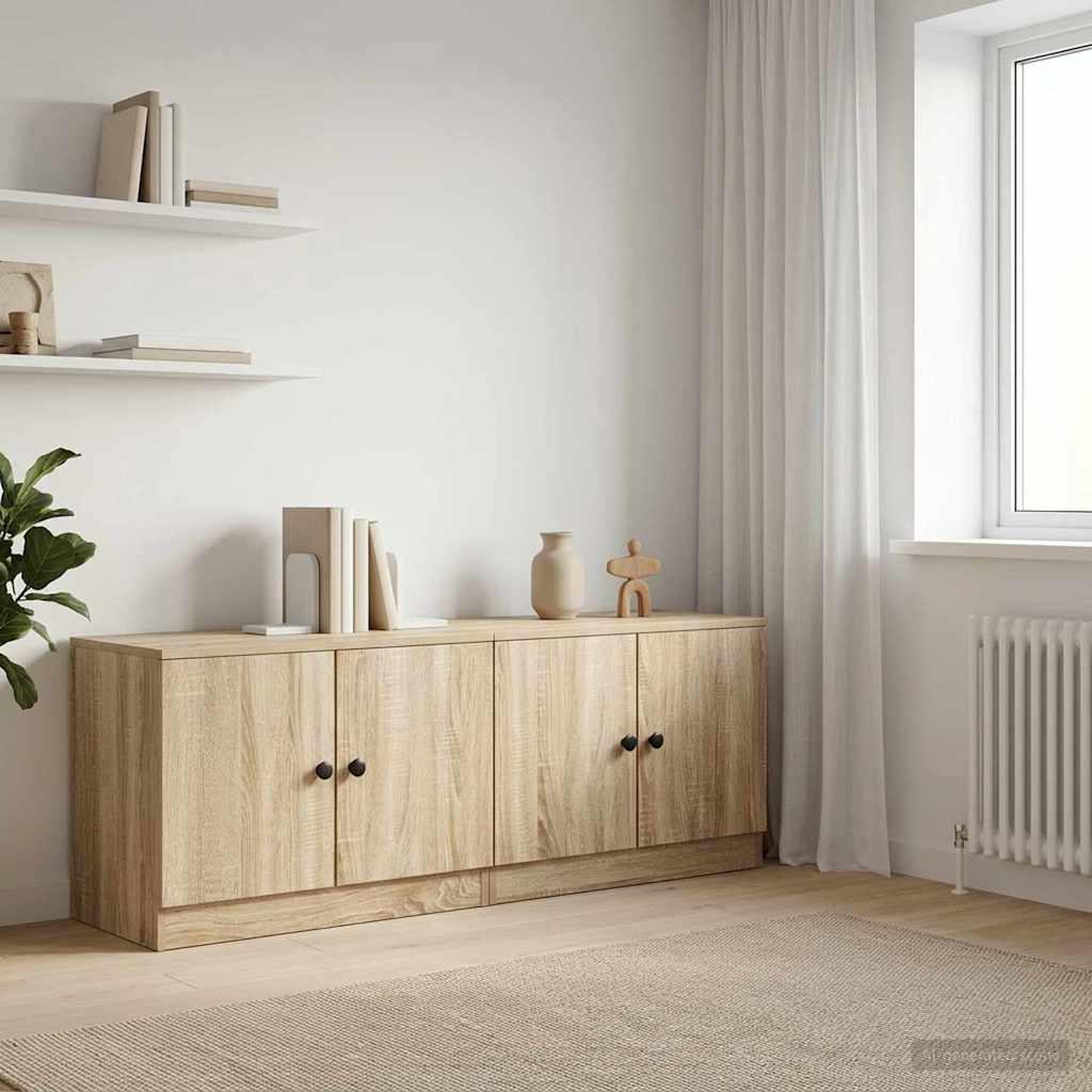Storage Cabinet for Loft Bed 2 pcs Sonoma Oak 66 x 35 x 48 cm