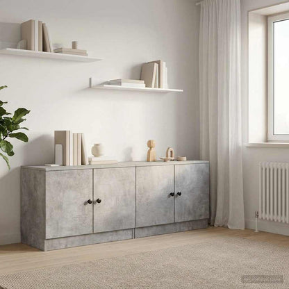Bed Cabinet 2 pcs Concrete Grey 66 x 35 x 48 cm Engineered Wood