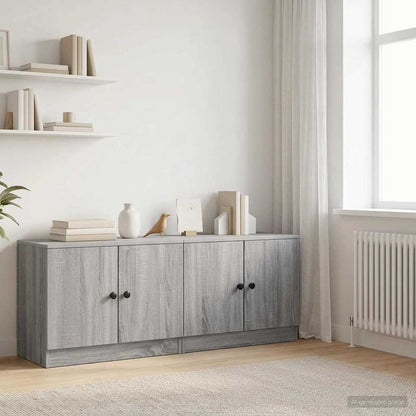 Storage Cabinet for Loft Bed 2 pcs Grey Sonoma 66 x 35 x 48 cm