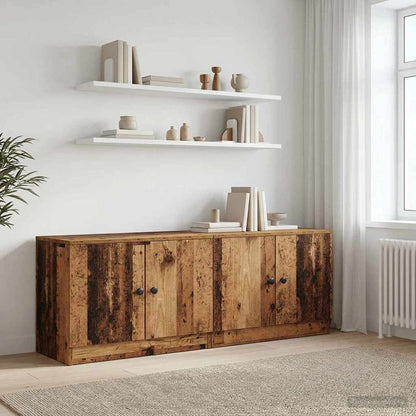 Storage Cabinet for Loft Bed 2 pcs Old Wood 66 x 35 x 48 cm