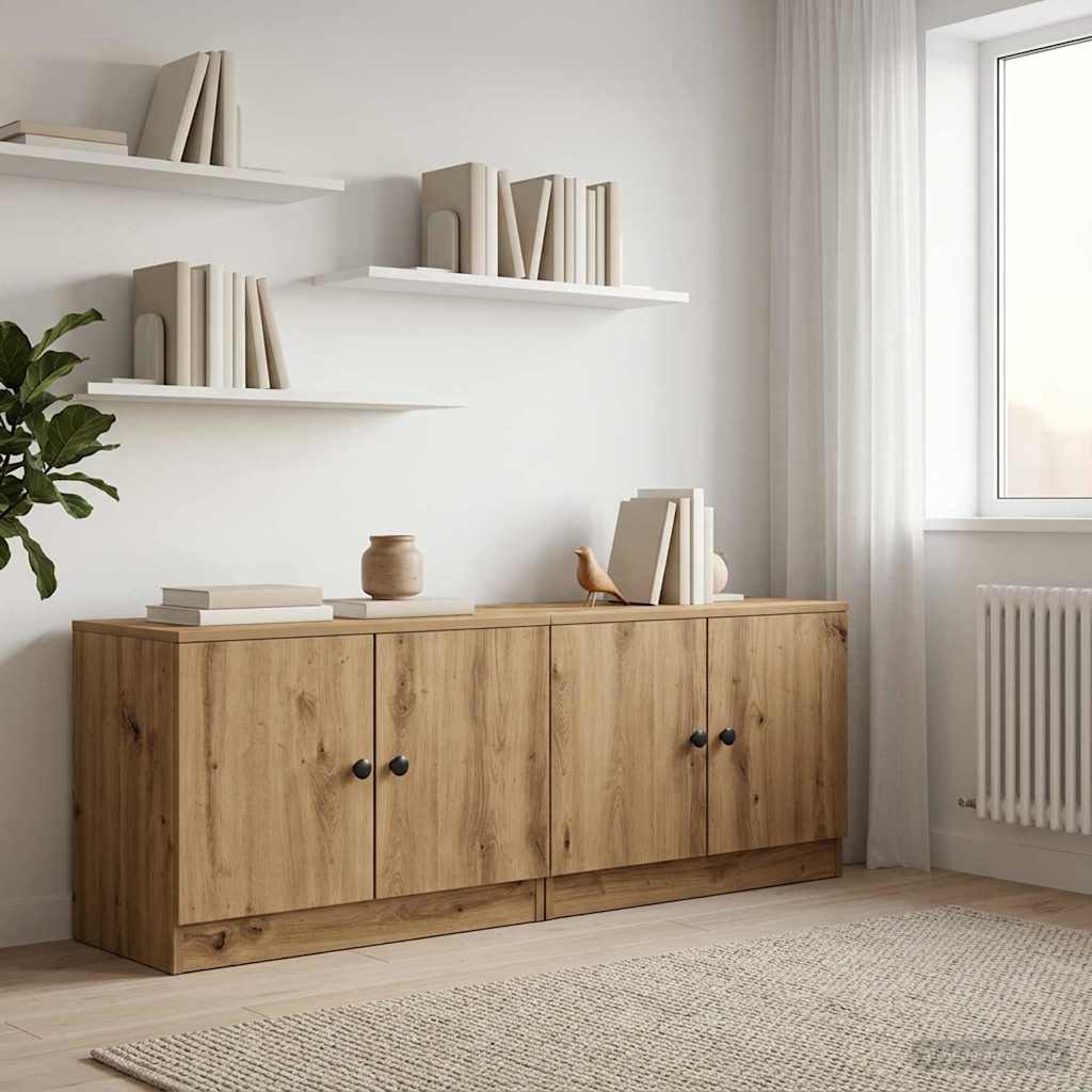 Storage Cabinet for Loft Bed 2 pcs Artisan Oak 66 x 35 x 48 cm