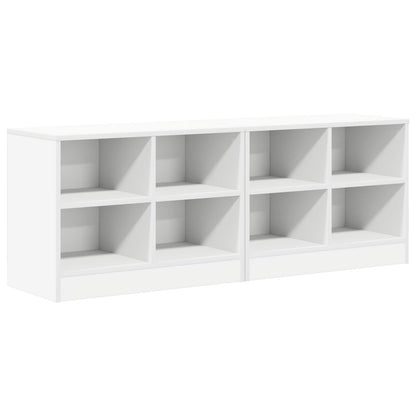 Bed Cabinet 2 pcs White 66 x 33 x 48 cm Engineered Wood