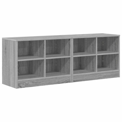Bed Cabinet 2 pcs Grey Sonoma 66 x 33 x 48 cm Engineered Wood