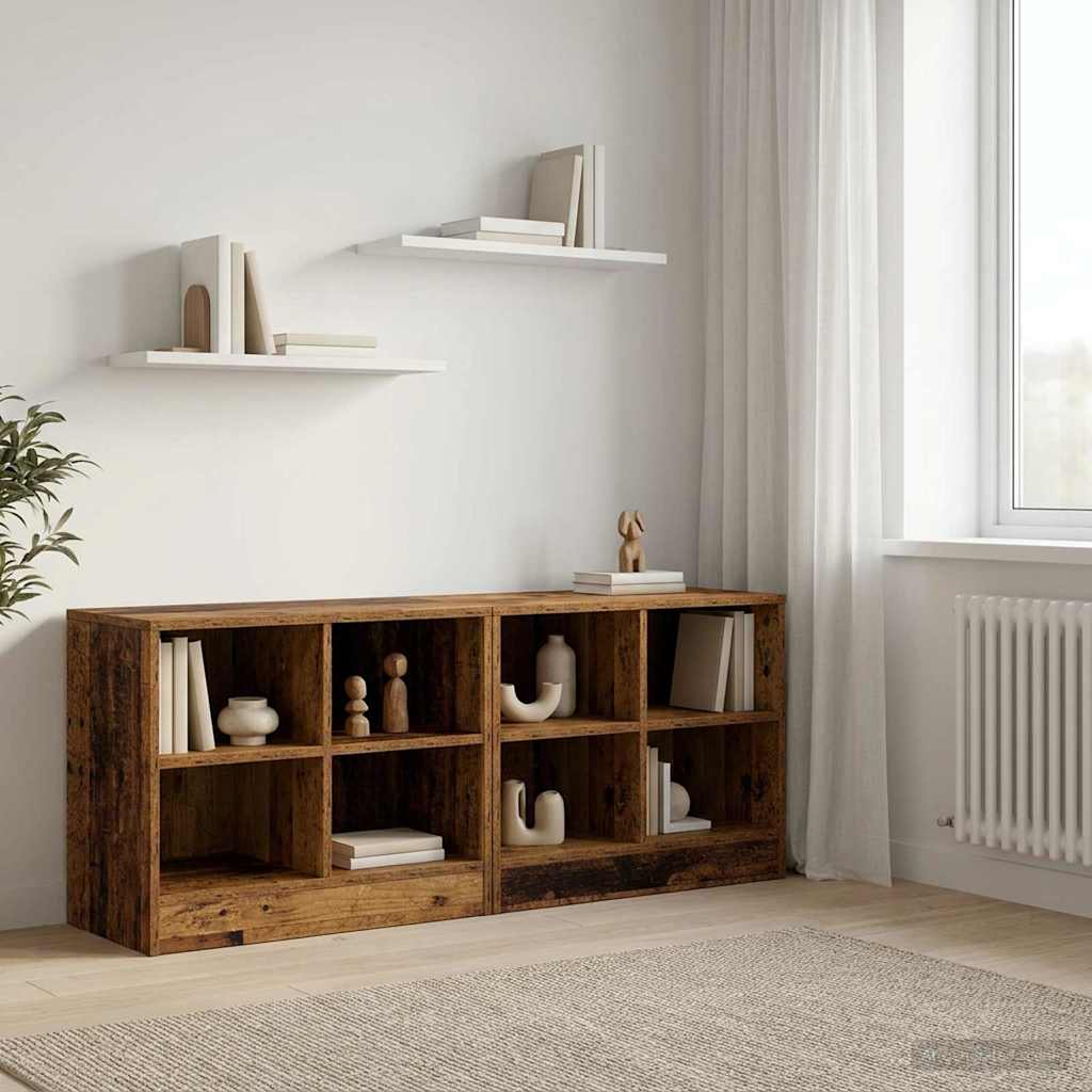 Bed Cabinet 2 pcs Old Wood 66 x 33 x 48 cm Engineered Wood