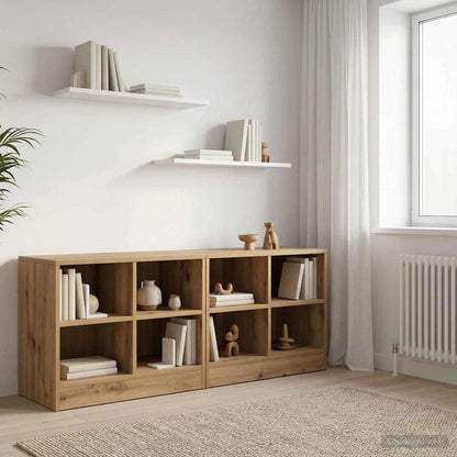 Bed Cabinet 2 pcs Artisan Oak 66 x 33 x 48 cm Engineered Wood