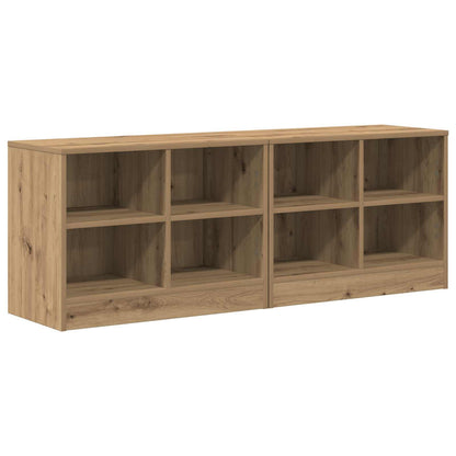 Bed Cabinet 2 pcs Artisan Oak 66 x 33 x 48 cm Engineered Wood