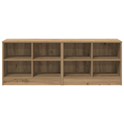 Bed Cabinet 2 pcs Artisan Oak 66 x 33 x 48 cm Engineered Wood