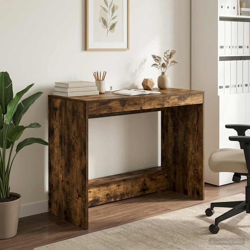 Bed Desk Smoked Oak Engineered Wood 100 x 45 x 75 cm