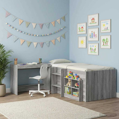 Bed Desk Grey Sonoma Engineered Wood 100 x 45 x 75 cm