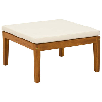 3 pcs Garden Lounge Set with Cushions Solid Acacia Wood & Rope