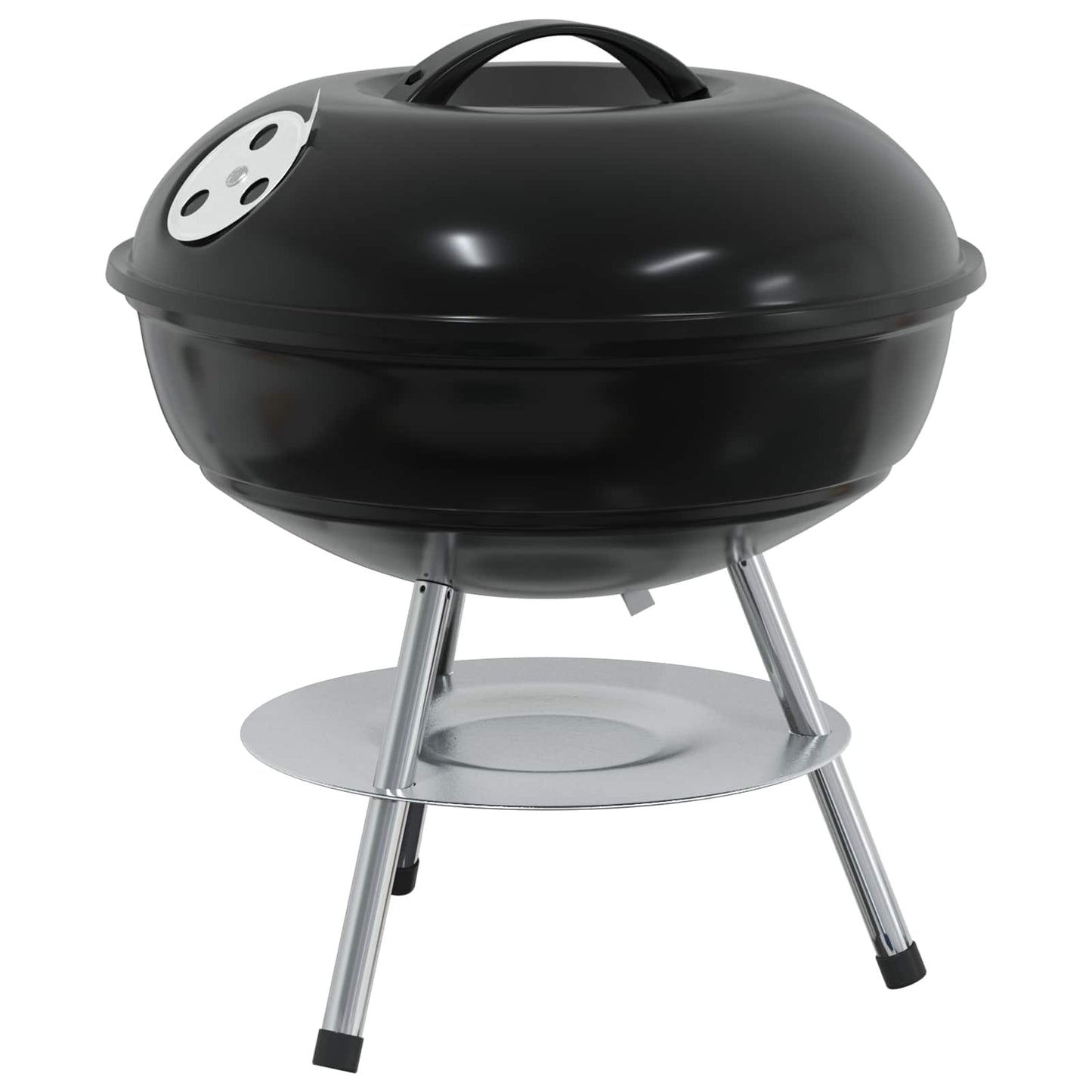 Charcoal Grill Black 14.37 x 14.37 x 15.75 in