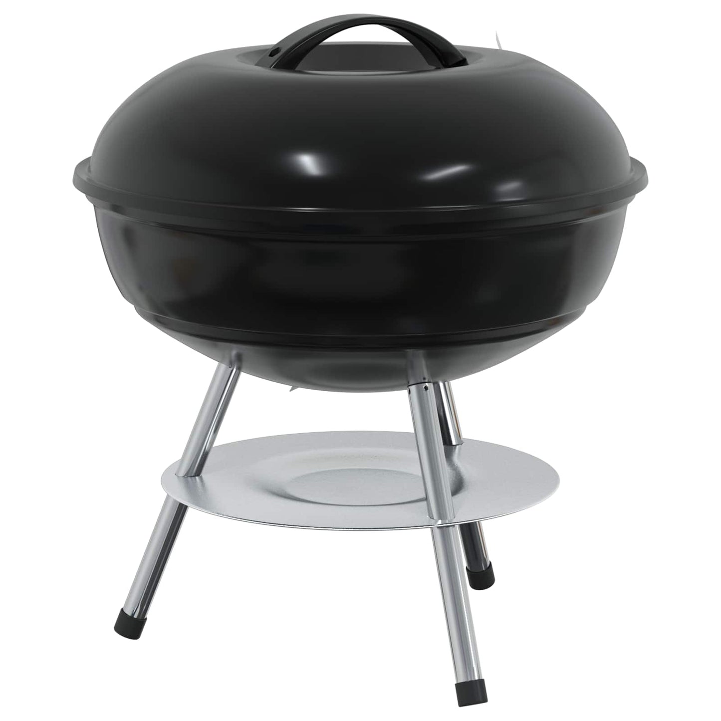 Charcoal Grill Black 14.37 x 14.37 x 15.75 in